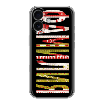 Силиконовый чехол на Iphone 16 с принтом ФАМИЛИЯ