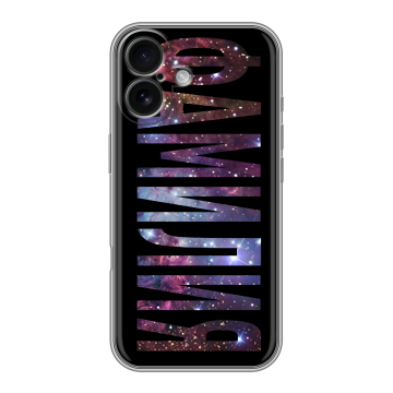 Силиконовый чехол на Iphone 16 с принтом ФАМИЛИЯ