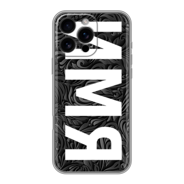 Силиконовый чехол на Iphone 16 Pro Max с принтом ИМЯ