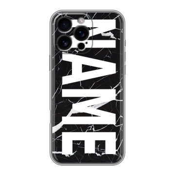 Силиконовый чехол на Iphone 16 Pro Max с принтом NAME