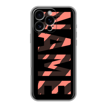 Силиконовый чехол на Iphone 16 Pro Max с принтом NAME