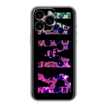 Силиконовый чехол на Iphone 16 Pro Max с принтом ИМЯ
