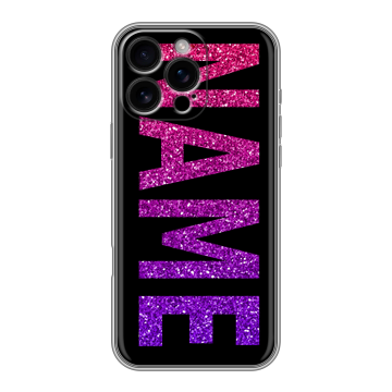 Силиконовый чехол на Iphone 16 Pro Max с принтом NAME