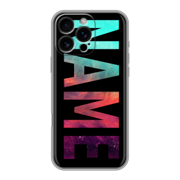 Силиконовый чехол на Iphone 16 Pro Max с принтом NAME