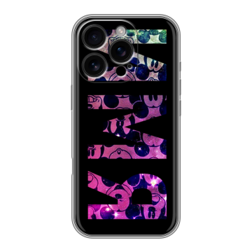 Силиконовый чехол на Iphone 16 Pro с принтом ИМЯ
