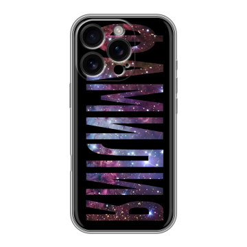 Силиконовый чехол на Iphone 16 Pro с принтом ФАМИЛИЯ