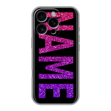 Силиконовый чехол на Iphone 16 Pro с принтом NAME