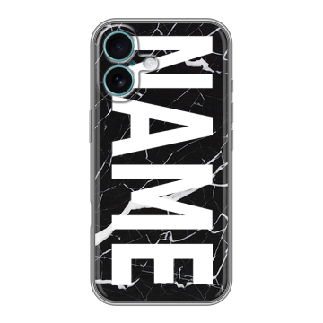 Силиконовый чехол на Iphone 16 Plus с принтом NAME