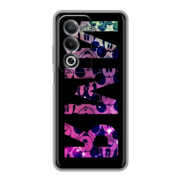 Силиконовый чехол на OPPO A3 Pro с принтом ИМЯ