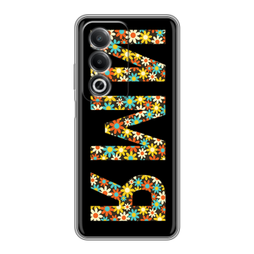 Силиконовый чехол на OPPO A3 Pro с принтом ИМЯ