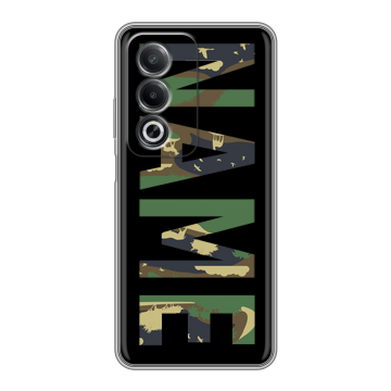 Силиконовый чехол на OPPO A3 Pro с принтом NAME