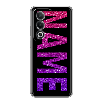 Силиконовый чехол на OPPO A3 Pro с принтом NAME