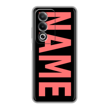 Силиконовый чехол на OPPO A3 Pro с принтом NAME