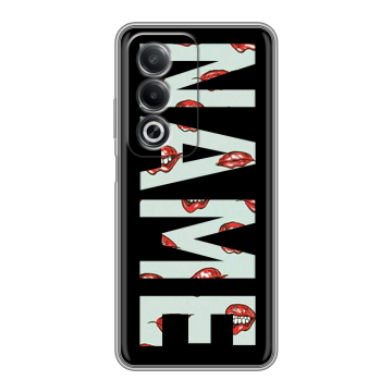 Силиконовый чехол на OPPO A3 Pro с принтом NAME