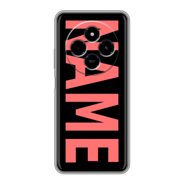 Силиконовый чехол на Xiaomi RedMi 14C с принтом NAME