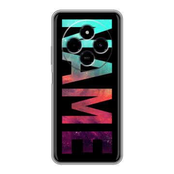Силиконовый чехол на Xiaomi RedMi 14C с принтом NAME