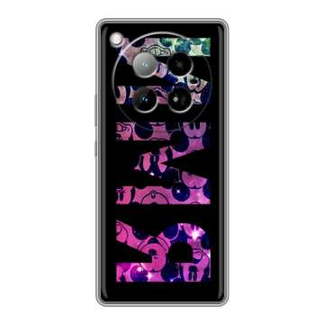 Силиконовый чехол на Infinix Zero 40 4G с принтом ИМЯ