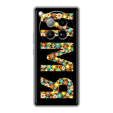 Силиконовый чехол на Infinix Zero 40 4G с принтом ИМЯ