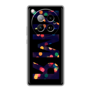 Силиконовый чехол на Infinix Zero 40 4G с принтом ИМЯ