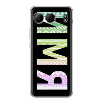 Силиконовый чехол на OnePlus Nord 4 с принтом ИМЯ