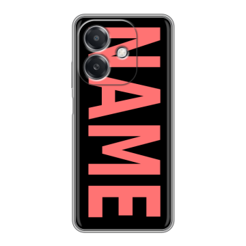 Силиконовый чехол на OPPO A3 4G с принтом NAME