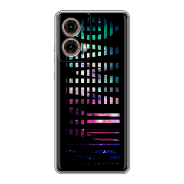 Силиконовый чехол на Motorola Moto G85 с принтом ФАМИЛИЯ