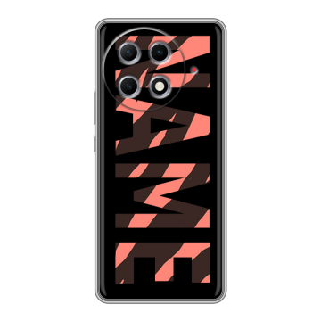 Силиконовый чехол на Tecno Camon 30S Pro с принтом NAME