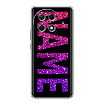 Силиконовый чехол на Tecno Camon 30S Pro с принтом NAME