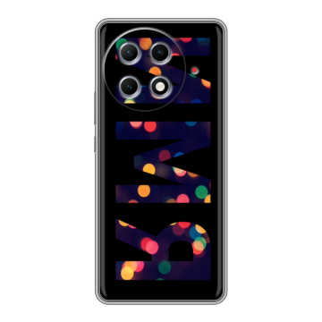 Силиконовый чехол на Tecno Camon 30S Pro с принтом ИМЯ