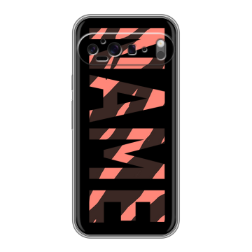 Силиконовый чехол на Google Pixel 9 Pro XL с принтом NAME