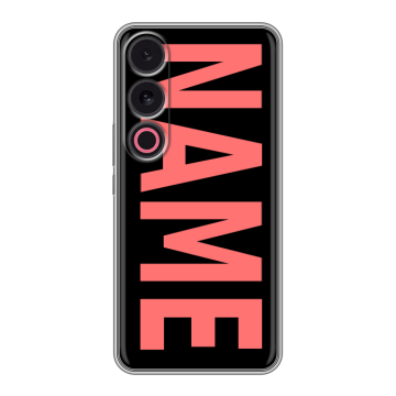 Силиконовый чехол на Meizu 21 с принтом NAME