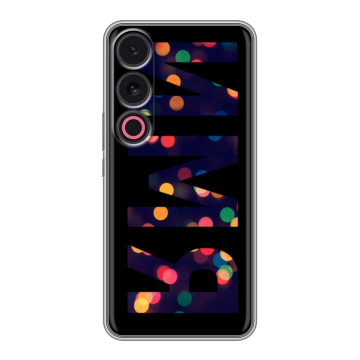 Силиконовый чехол на Meizu 21 с принтом ИМЯ