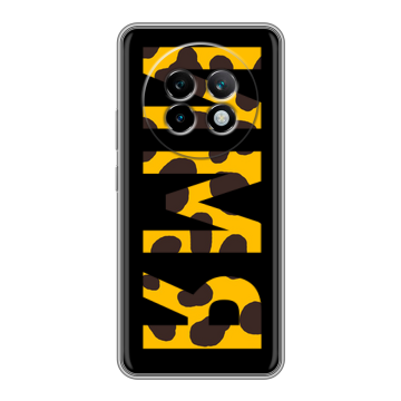 Силиконовый чехол на Realme 13 Plus 5G с принтом ИМЯ