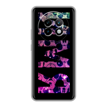 Силиконовый чехол на Realme 13 Plus 5G с принтом ИМЯ