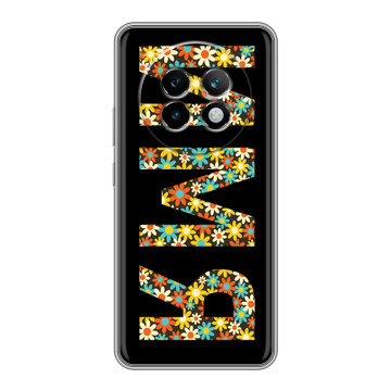 Силиконовый чехол на Realme 13 Plus 5G с принтом ИМЯ