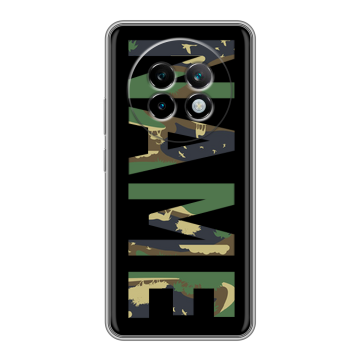 Силиконовый чехол на Realme 13 Plus 5G с принтом NAME