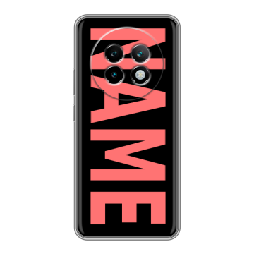 Силиконовый чехол на Realme 13 Plus 5G с принтом NAME