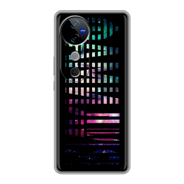 Силиконовый чехол на Vivo V40 с принтом ФАМИЛИЯ