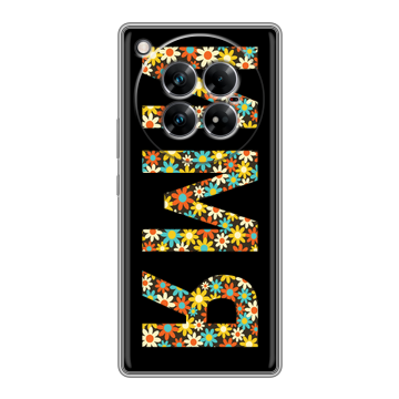 Силиконовый чехол на Infinix Zero 40 5G с принтом ИМЯ