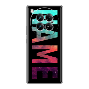 Силиконовый чехол на Infinix Zero 40 5G с принтом NAME