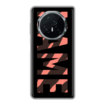 Пластиковый чехол на Honor Magic V3 с принтом NAME