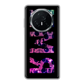 Пластиковый чехол на Honor Magic V3 с принтом ИМЯ