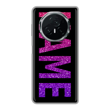 Пластиковый чехол на Honor Magic V3 с принтом NAME