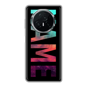 Пластиковый чехол на Honor Magic V3 с принтом NAME