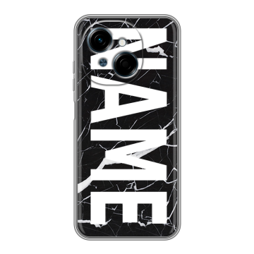 Силиконовый чехол на Tecno Spark Go 1 с принтом NAME