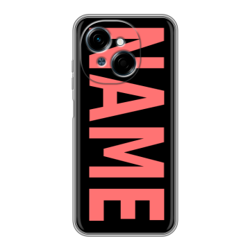 Силиконовый чехол на Tecno Spark Go 1 с принтом NAME