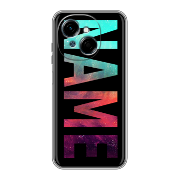 Силиконовый чехол на Tecno Spark Go 1 с принтом NAME