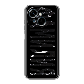 Силиконовый чехол на Tecno Spark Go 1 с принтом ФАМИЛИЯ