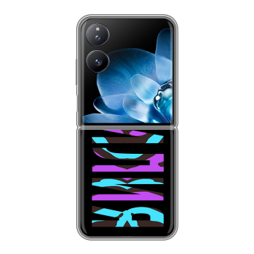 Пластиковый чехол на Xiaomi Mix Flip с принтом ФАМИЛИЯ