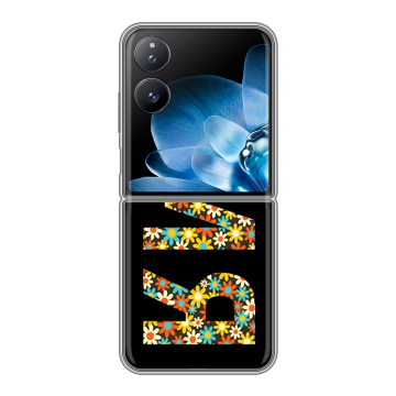 Пластиковый чехол на Xiaomi Mix Flip с принтом ИМЯ